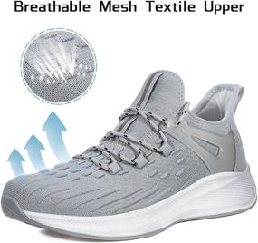 img 2 attached to 👟 Men's Black Athletic Tennis Shoes - Sneakers for Men