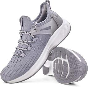 img 4 attached to 👟 Men's Black Athletic Tennis Shoes - Sneakers for Men