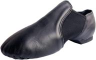 👠 danzcue leather slip-on shoes for women - stylish and comfortable logo