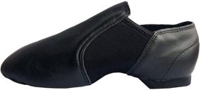 img 2 attached to 👠 Danzcue Leather Slip-On Shoes for Women - Stylish and Comfortable