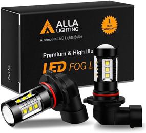 img 4 attached to 🚘 Enhance Your Visibility with Alla Lighting 80W H10 9145 LED Bulbs Fog Lights Upgrade, 6000K Xenon White 9140 9040 9045 PY20D