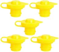 🟨 orandesigne 5pcs gas can vent cap replacement gas container breather part for faster fuel flow - ideal for any gas, fuel, water, or diesel can - yellow (5 pack) logo