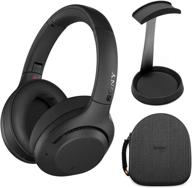 🎧 sony wh-xb900n extra bass wireless noise cancelling headphones (black) bundle: includes hardshell headphone case and aluminum stand logo