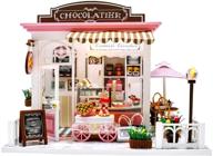 шоколадная мебель в миниатюре для кукольного домика на день рождения. логотип