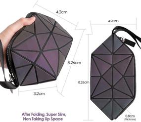 img 3 attached to Geometric Waterproof Organizer Bag Holographic Reflective