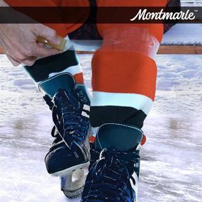 img 2 attached to MONTMARLE Clear Extra Strong Hockey Tape (3 Pack) - 1' x 27 Yards Per Roll - Flexible Stretch & Tear with Durable Waterproof & Snowproof Adhesive for Shin Pads & Sporting Gear - Professional Grade