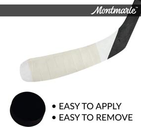 img 1 attached to MONTMARLE Clear Extra Strong Hockey Tape (3 Pack) - 1' x 27 Yards Per Roll - Flexible Stretch & Tear with Durable Waterproof & Snowproof Adhesive for Shin Pads & Sporting Gear - Professional Grade