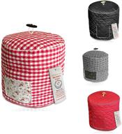 debbiedoo's custom fit pressure cooker cover for 6 qt instant pot models - red and white gingham accessories logo