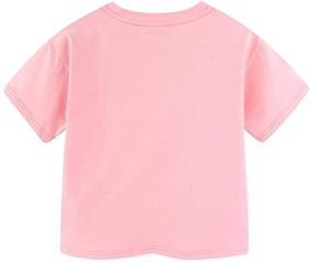 img 3 attached to 👚 Mud Kingdom Little T Shirt Shoulder Girls' Clothing: Trendy Tops, Tees & Blouses
