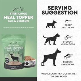 img 1 attached to Emmy's Best Pet Products Freeze Dried Raw Dog Food Topper - USA Made Elk & Venison Dog Food Additives - Free Range Dog Food Supplement