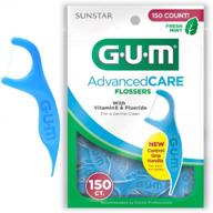 sunstar 888jc gum 889da professional clean flossers - pack of 2 (150) for an effective oral hygiene routine logo
