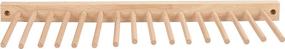 img 1 attached to Spectrum Diversified Wooden Peg Wine Holder: Stemware Rack, Kitchen Bar Glasses Rack, and Wine Storage Solution | Natural Wood Kitchen Storage and Organization