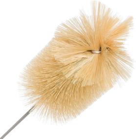 img 3 attached to 🐖 15-Inch Redecker Natural Pig Bristle Soda Bottle Brush with Flexible Wire Handle – Made in Germany