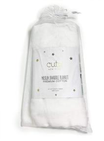 img 2 attached to 🔳 Pure Perfection: Premium Solid White Muslin Cotton Blanket