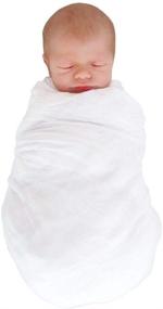 img 4 attached to 🔳 Pure Perfection: Premium Solid White Muslin Cotton Blanket