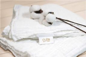 img 1 attached to 🔳 Pure Perfection: Premium Solid White Muslin Cotton Blanket