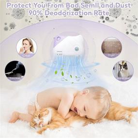 img 3 attached to 🐱 OCISLU 2-in-1 Cat Litter Deodorizer - Powerful Odor Eliminator for Litter Boxes, 90% Deodorization, Dust-Free, Extended 6-Day Battery Life, Smart Cat Genie Compatible - Cat Litter Deodorizer