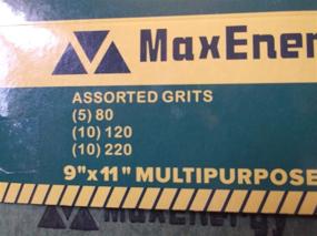 img 1 attached to MAXENERGY 25 PIECE SANDPAPER