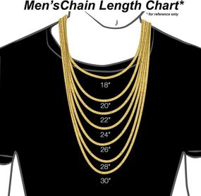 img 2 attached to 💎 Unisex Boys' 18MM Diamond Chain Necklace - Stylish Jewelry for Necklaces