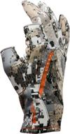 🔍 optifade elevated ii camo hunting gloves for men by sitka - fanatic whitetail logo