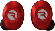 the everyday raycon bluetooth wireless earbuds with microphone- stereo sound in-ear bluetooth headset e25 true wireless earbuds 24 hours playtime (matte red) logo