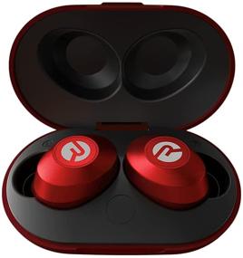 img 2 attached to The Everyday Raycon Bluetooth Wireless Earbuds With Microphone- Stereo Sound In-Ear Bluetooth Headset E25 True Wireless Earbuds 24 Hours Playtime (Matte Red)