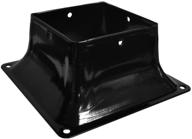 pylex 13048 44 post base, black: secure and stylish support solution for your outdoor structures логотип