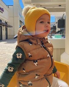 img 2 attached to 🧢 SEO-Optimized Toddler Winter Earflap Knitted Boys' Accessories: Camptrace Hats & Caps