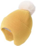 🧢 seo-optimized toddler winter earflap knitted boys' accessories: camptrace hats & caps logo