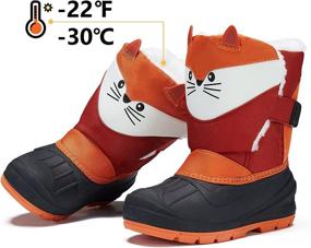img 2 attached to 👟 MORENDL Cold Weather Boys' Shoes - Toddler Waterproof & Resistant