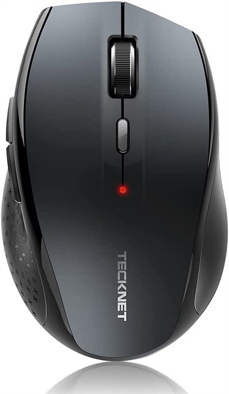  TECKNET Wireless Mouse, USB Cordless Computer Mouse with 8  Buttons, Ergonomic Design, High-Precision 5 Adjustable DPI for  PC/Mac/Laptop : Electronics