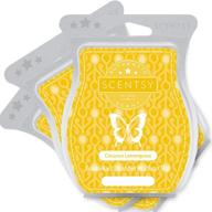 🍋 scentsy coconut lemongrass wickless candle tart warmer wax 3.2oz bar - 3 pack (yellow) логотип