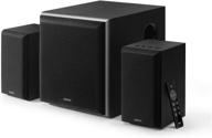 🔊 edifier m601db computer speaker system: wireless subwoofer, 2.0+1 bookshelf sound system, bluetooth 5.1 aptx, 110w rms, black - ideal for desktop, laptop, tablets, phone, tv logo