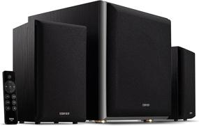 img 3 attached to 🔊 Edifier M601DB Computer Speaker System: Wireless Subwoofer, 2.0+1 Bookshelf Sound System, Bluetooth 5.1 AptX, 110W RMS, Black - Ideal for Desktop, Laptop, Tablets, Phone, TV