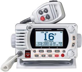 img 1 attached to Standard Horizon 1850G Fixed Mount VHF with GPS - White: Reliable Communication and Navigation [GX1850GW]