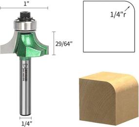 img 2 attached to 🪚 Enhance Your Woodworking Craftsmanship with KOWOOD Pro Roundover Bit Set - 4 Pieces, 1/4 Inch Shank, R:1/8", 3/16", 1/4", 5/16