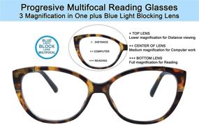 img 3 attached to Progressive Multifocal Eyeglass Multifocus Tortoise