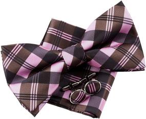 img 3 attached to Retreez Tartan Patterns Microfiber Pre Tied Men's Accessories