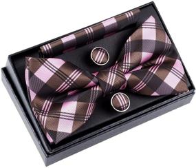 img 2 attached to Retreez Tartan Patterns Microfiber Pre Tied Men's Accessories