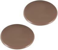 🚪 uxcell 80mm wall protectors - self adhesive door handle bumper guard stopper silicone stop - brown 2pcs: effective wall protection for your door handles логотип