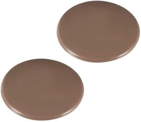 img 3 attached to 🚪 uxcell 80mm Wall Protectors - Self Adhesive Door Handle Bumper Guard Stopper Silicone Stop - Brown 2pcs: Effective Wall Protection for Your Door Handles