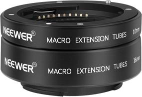 img 4 attached to 📸 Neewer AF Auto Focus Macro Extension Tube Set 10mm 16mm Compatible with Sony E-Mount Lenses, Maximum Load: 500G