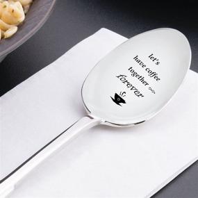 img 1 attached to 🎁 Forever Together Coffee Spoon - Engraved Christian Gift for Coffee Lovers Moving Away - Friendship Day Gift by Boston Creative Company #SP_067