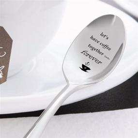 img 2 attached to 🎁 Forever Together Coffee Spoon - Engraved Christian Gift for Coffee Lovers Moving Away - Friendship Day Gift by Boston Creative Company #SP_067