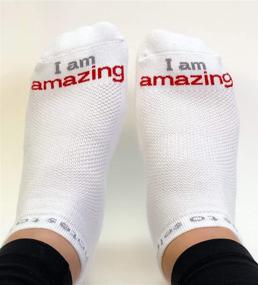 img 3 attached to 🧦 Positive Affirmation Socks - Inspirational Daily Notes for Women &amp; Men