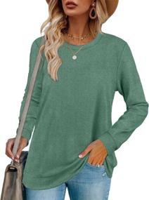 img 4 attached to 👚 Sousuoty Women's Casual Sweaters: Long Sleeve Pullover Tops for Best-in-Class Sweatshirt Style