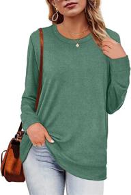 img 3 attached to 👚 Sousuoty Women's Casual Sweaters: Long Sleeve Pullover Tops for Best-in-Class Sweatshirt Style