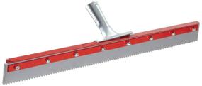 img 1 attached to 🧹 Haviland 1424SE 3/16 1424SE EPDM Rubber Non-Marking Heavy Duty Serrated Applicator Squeegee 24" Length 3/16" Serration Gray