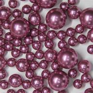 welmatch dusty rose pearl vase fillers - 120 pcs 0.75 lb faux pearl beads 14mm 20mm 30mm assorted, includes 3200 pcs clear water beads, ideal for home wedding event decorations (dusty rose, 120 pcs) логотип