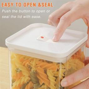 img 2 attached to Organize Your Kitchen Pantry with TBMax Airtight Food Storage Containers - Set of 6 BPA-Free Plastic Dispensers